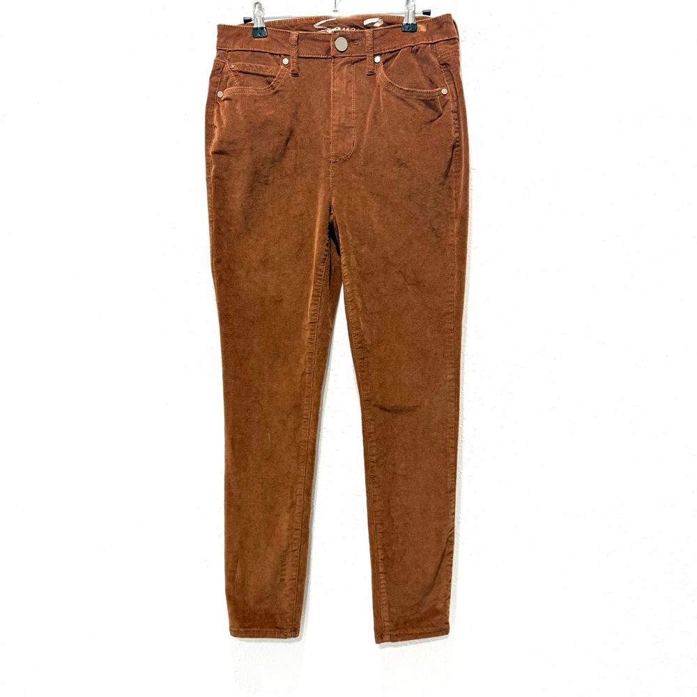 Seven7 high rise‎ skinny Tan Corduroy Pants 6